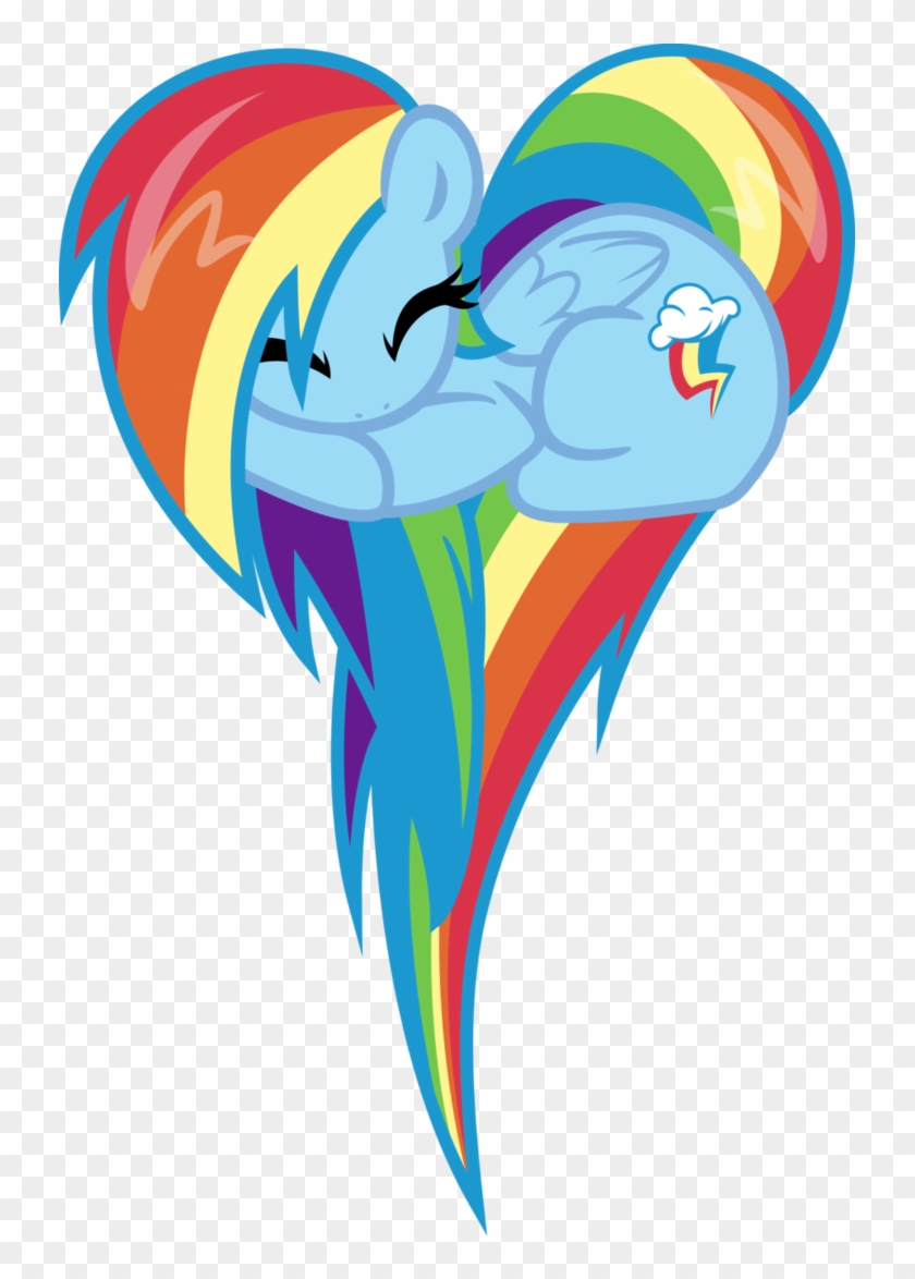 I - My Little Pony Rainbow Dash Heart #215593