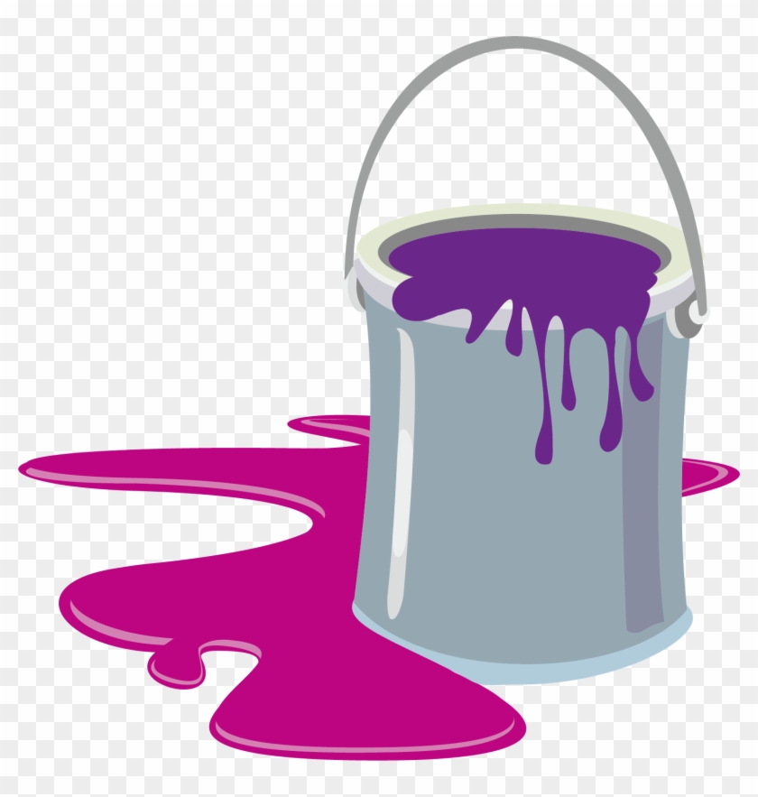 Paint Cartoon Bucket Clip Art - Paint Can Clip Art #216879