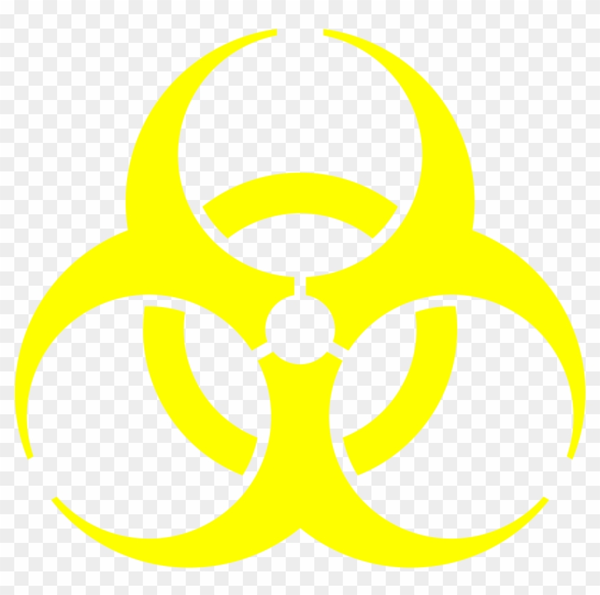 Biohazard Symbol - バイオ ハザード マーク 黄 #217048