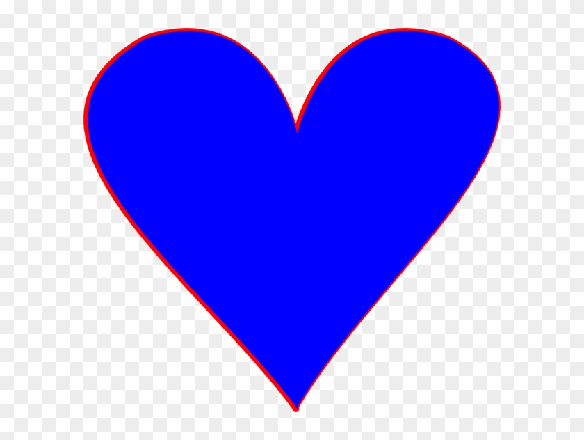 Blue Hearts Clip Art At Clker - Blue Heart Cartoon #217541