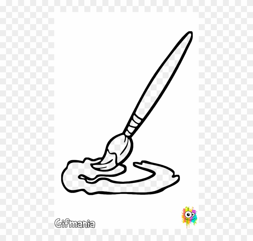 Paintbrush - Dibujos Para Colorear Pincel #217595