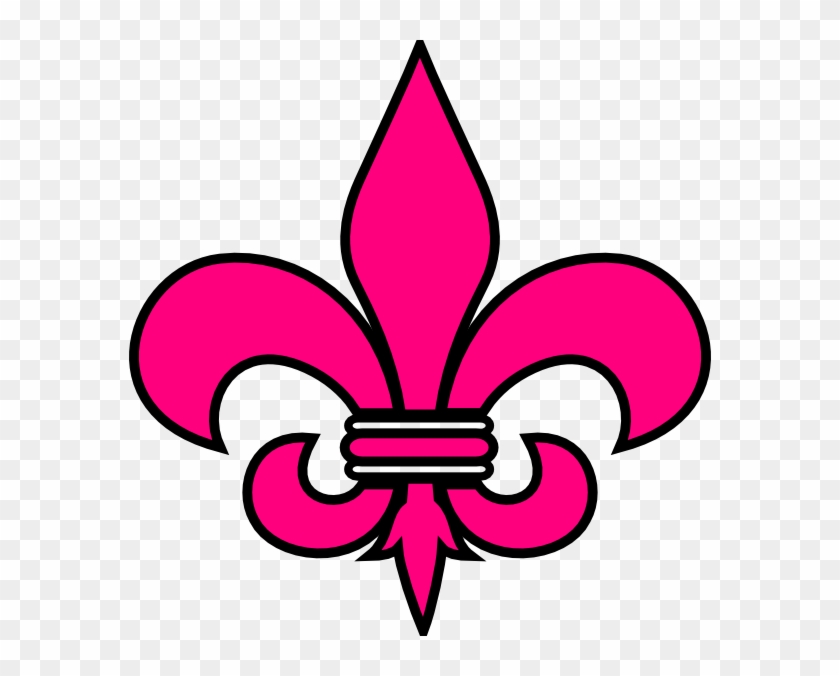 Shula Pink Clip Art - Fleur De Lis Clip Art #218418