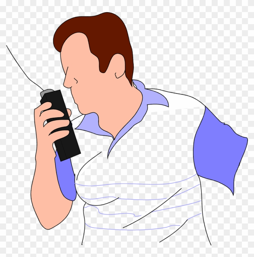 Walkie - Man With Walkie Talkie Png #218604