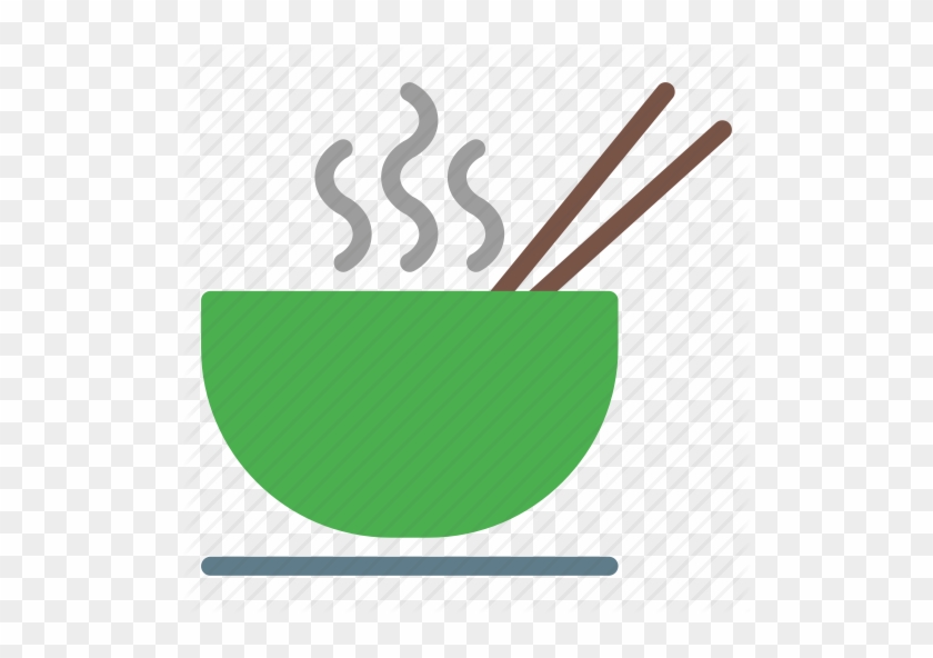 Icon Noodle Soup Clipart Bowl Soup Chopsticks - Noodle Bowl Soup Hot Png #1387416