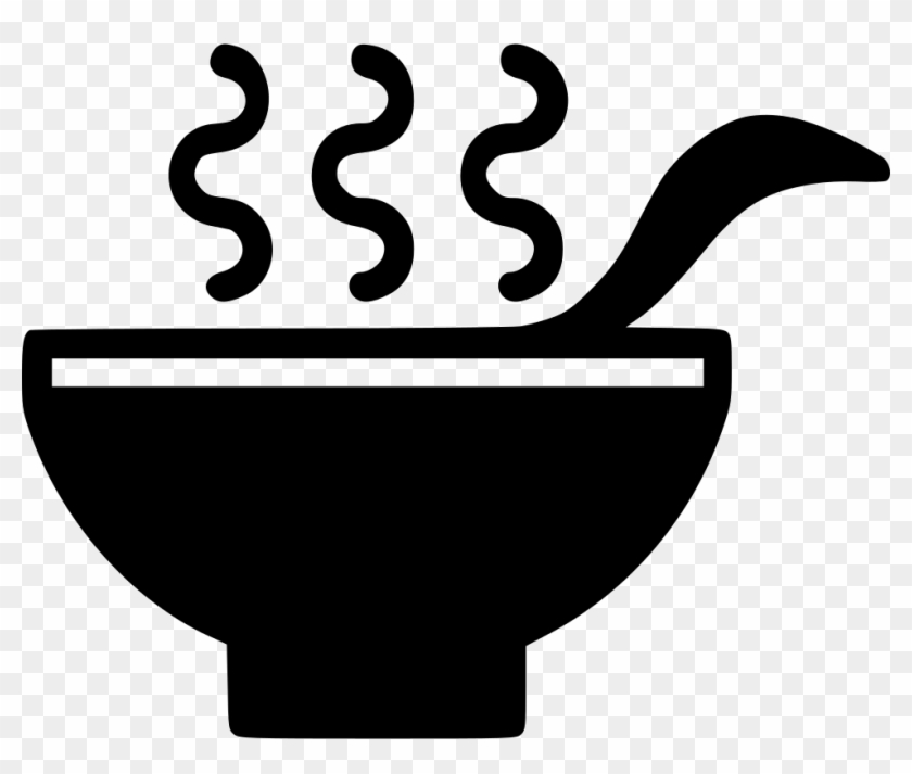 Drink Healthy Hot Soup Bowl Spoon Comments - Mangkuk Vektor #1387441