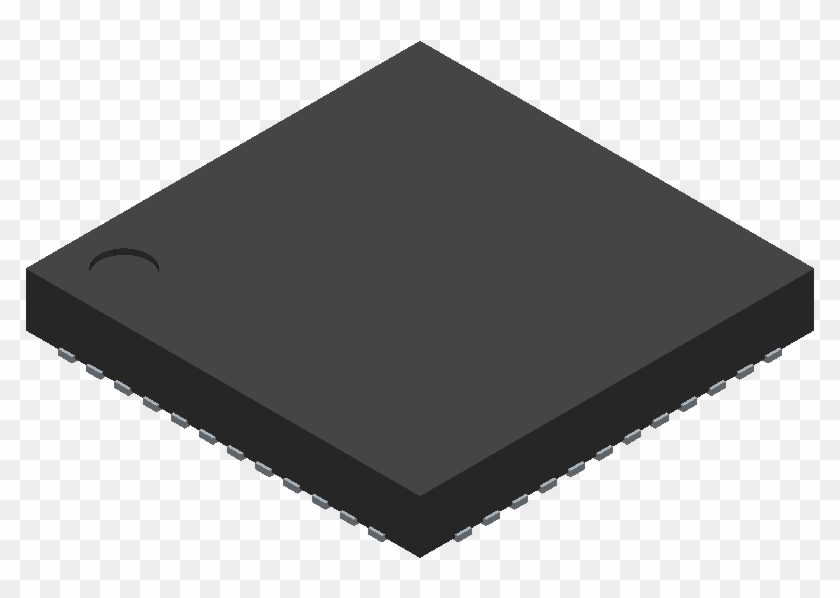 Stspin32f0atr - Stmicroelectronics - 3d Model - Quad - Plastic Shims #1387954
