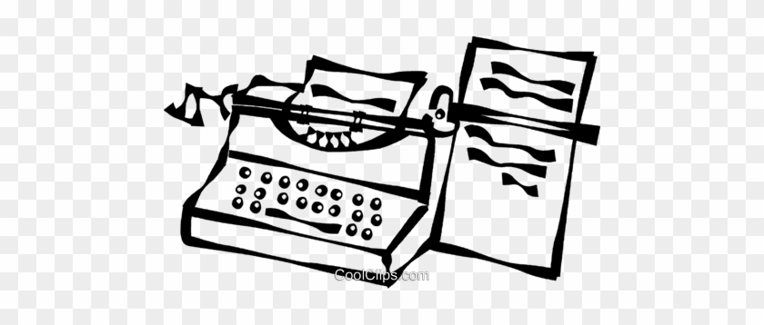 Typewriters Royalty Free Vector Clip Art Illustration - Typewriters Royalty Free Vector Clip Art Illustration #1388234