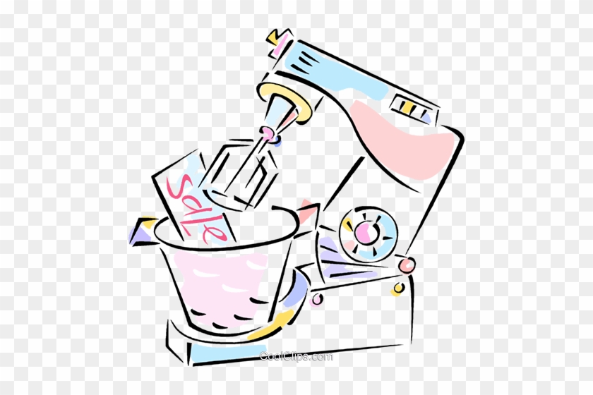 Mixer, Blender Royalty Free Vector Clip Art Illustration - Mixer, Blender Royalty Free Vector Clip Art Illustration #1388913