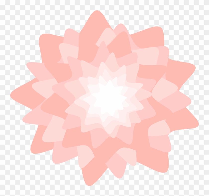 Clipart - Pink Flower - Circle #1389272