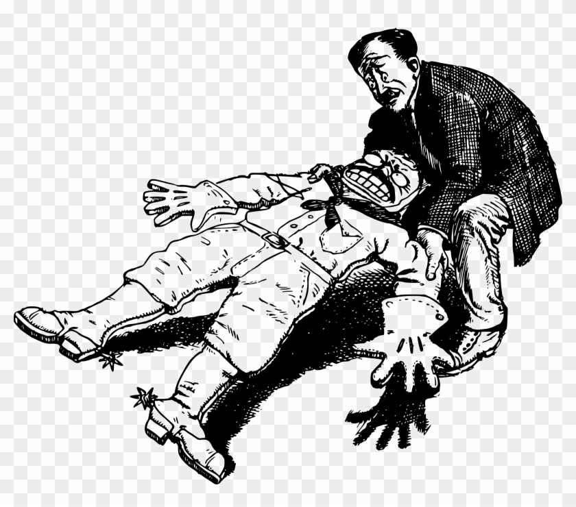 Dying Clipart Someone - Dying Cowboy #1389413