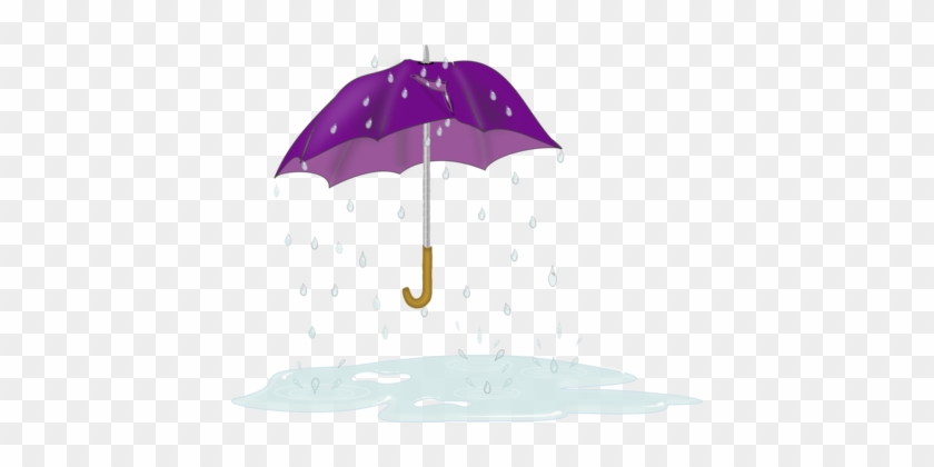 Rain Drop Puddle Computer Icons - Cartoon Umbrella And Rain #1390036