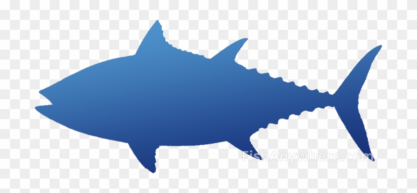 Blackfin Tuna - Tuna Fish Vector Silhouette #1390660