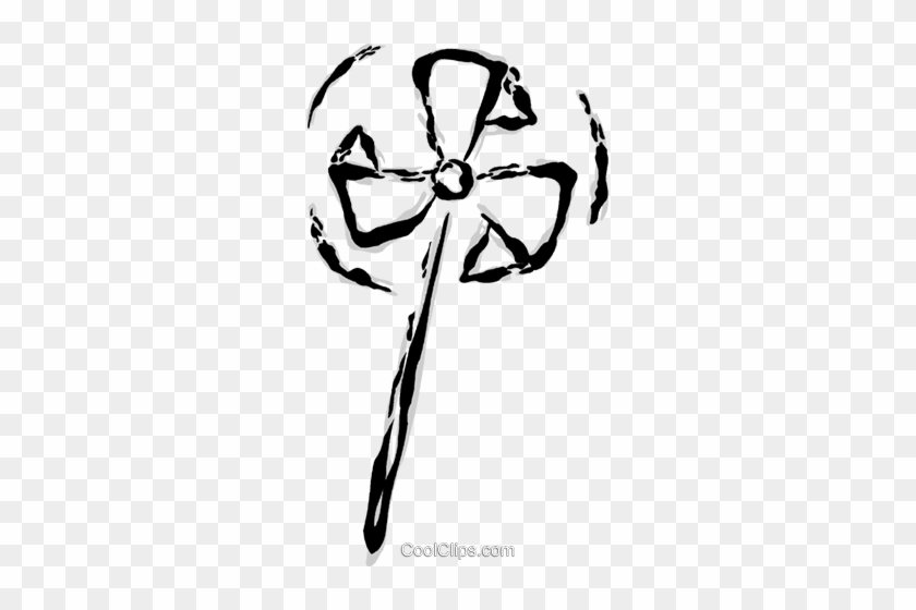 Pinwheel Royalty Free Vector Clip Art Illustration - Clip Art #1390831
