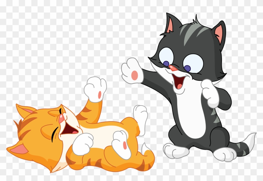 It Was A Beautiful Spring-like Day On Saturday, 1/20, - Kittens Playing Clip Art #1391351