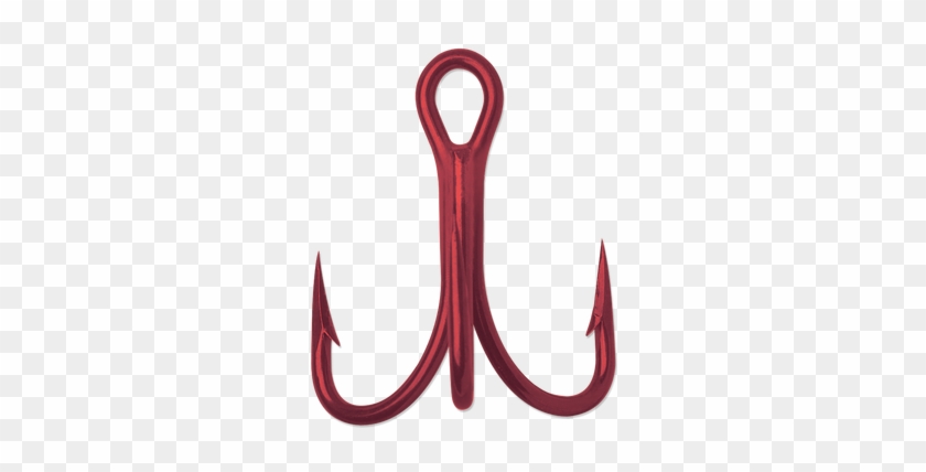 Vmc 9626 O'shaughnessy Treble 4x Tin Red Treble Hook - Fish Hook #1391493