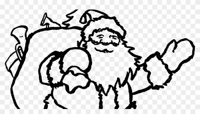 Santa Claus Black And White #1391977