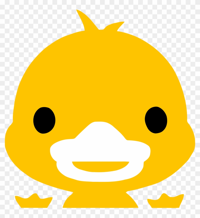 Duckling Clipart Yellow Thing - Cute Cartoon Duck Head #1392063