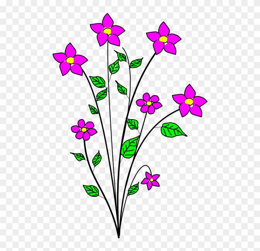 Downloads Free Clipart Images, Vector Free, Purple - Clipart Flowers #1392456