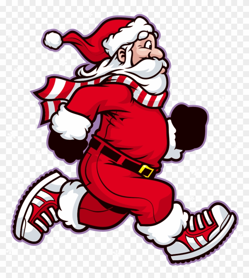 Christus Mother Frances Hospital - Santa Claus Running Png #1392539