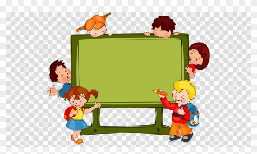 Kids School Clipart Child School Clip Art - Fractions For 5th Graders Math Essentials: Children's #1393541