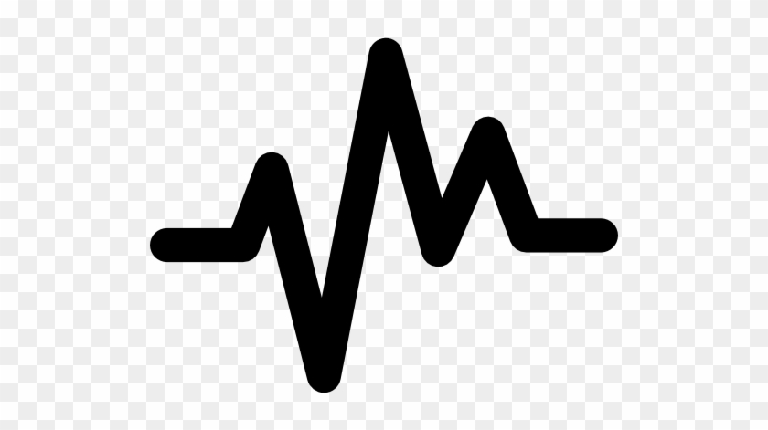 Heartbeat Lines Png Clipart Black And White Library - Ecg Icon #1393614