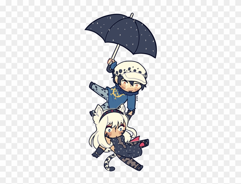 Floating Umbrella With Grumpy Surgeon And Grim Reaper, - Cartoon #1394196