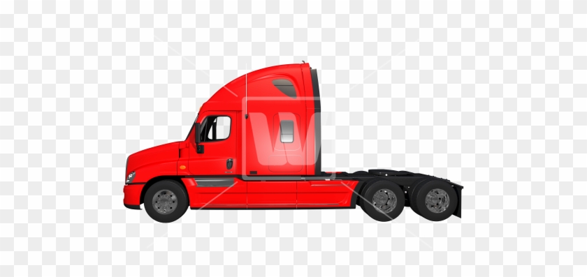 Semi Truck Png - Side Of Semi Truck #1394334