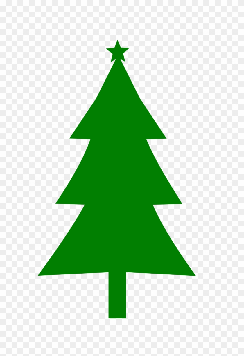 Large Size Of Christmas Tree - Silhouette Christmas Tree Clipart #1394611