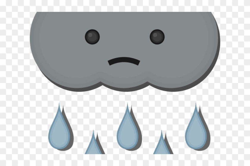 Gloomy Clipart Dark Clouds - Gambar Animasi Awan Hujan #1395862