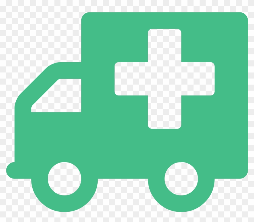 Student Became Ill - Truck Black And White Icon #1395945