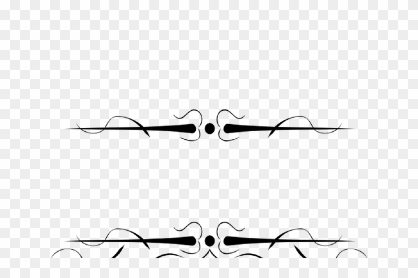 Ornamental Clipart Underline - Decorative Line Clipart #1396443