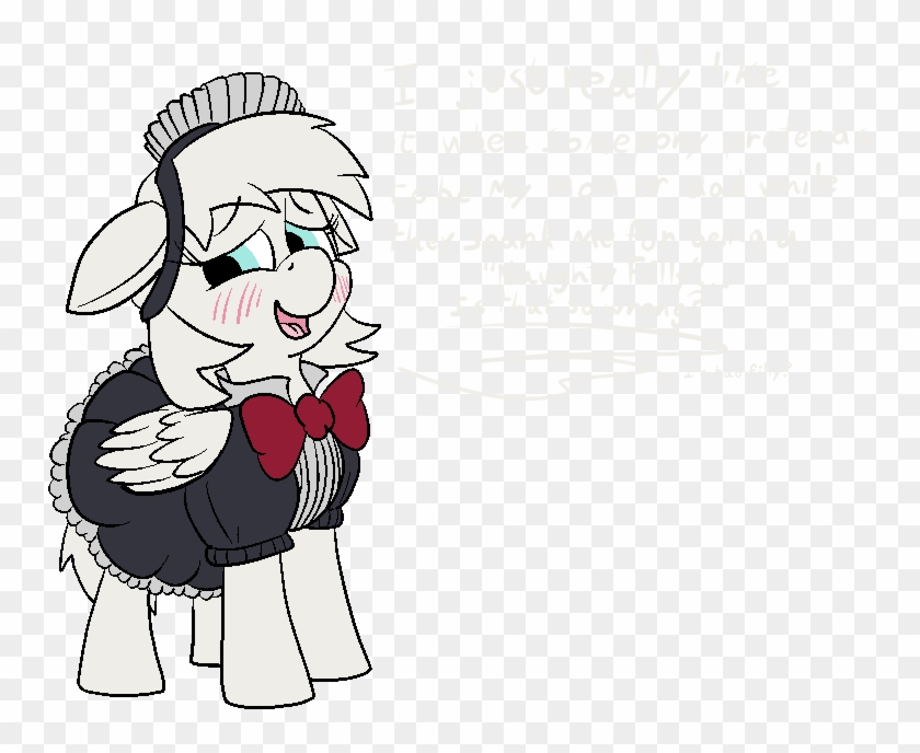 Thebathwaterhero, Clothes, Female, Filly, Maid, Oc, - Drawing #1396767