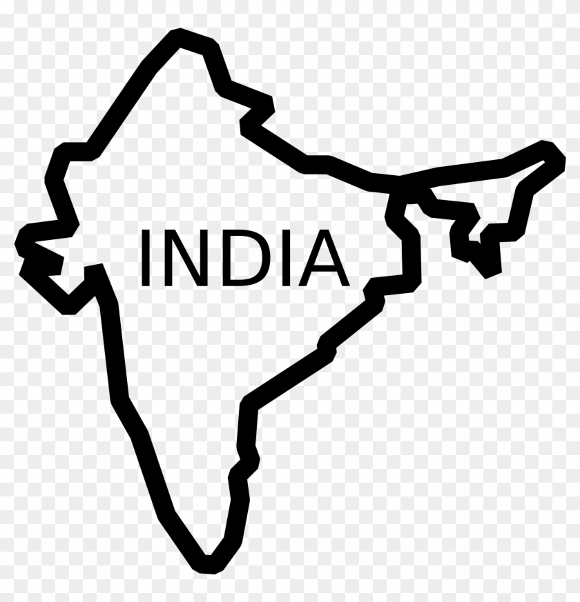 Freeuse Clipart India Shape - India Clipart #1396826