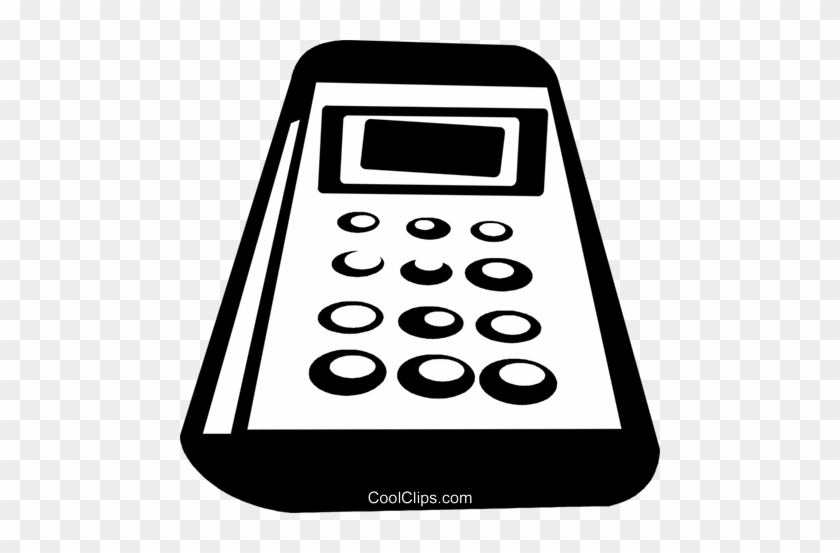 Calculator Royalty Free Vector Clip Art Illustration - Arithmetic #1397279