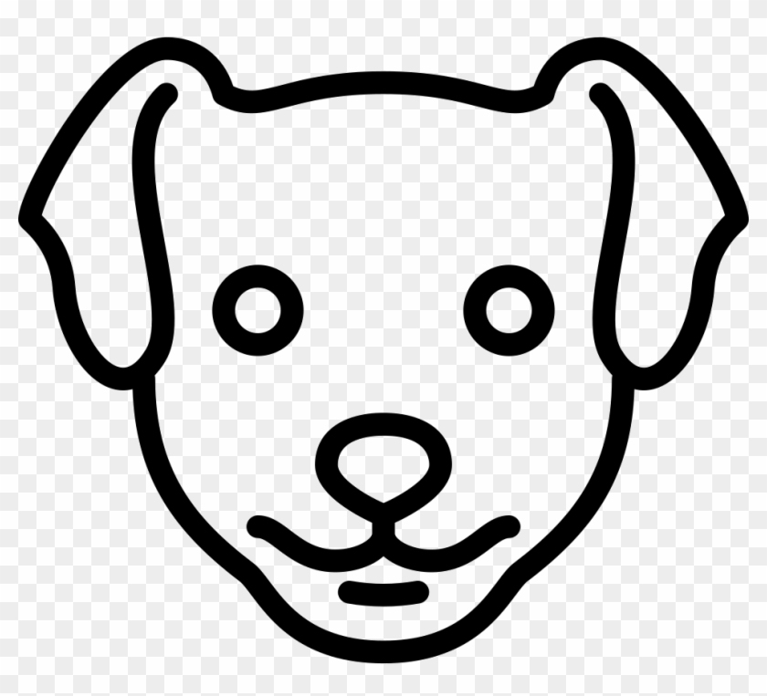 Puppy Svg Line Art - Line Drawing Dog Head #1397541