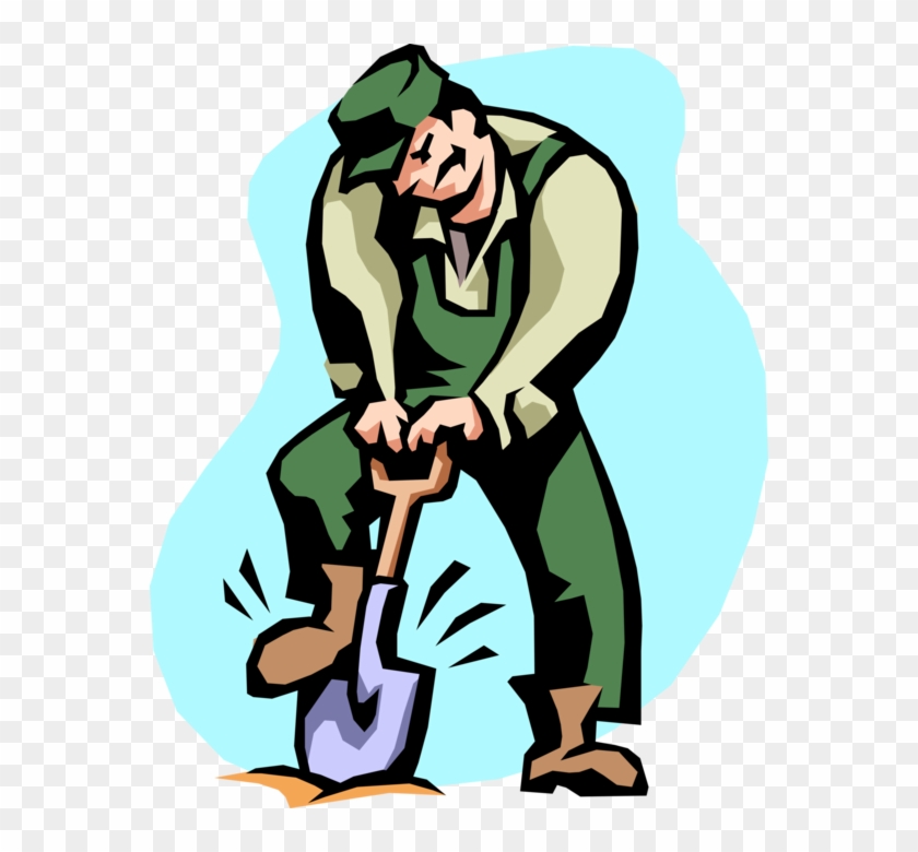 Vector Illustration Of Construction Worker Breaks The - Person Working #1398216