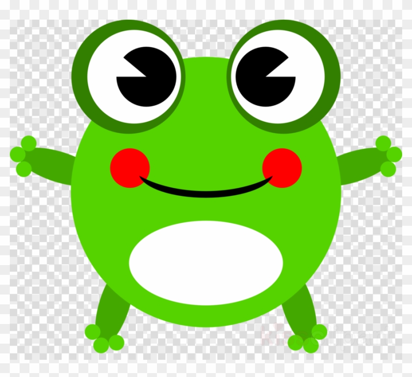 Baby Frog Cartoon Clipart Frog Clip Art - Ojos De Rana Animados #1398451