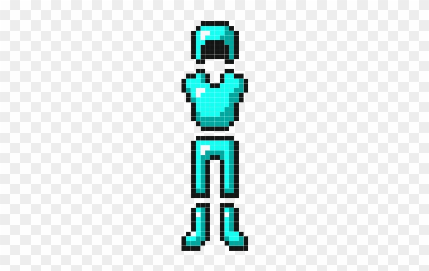 Herobrine With Sword Coloring Page - Minecraft Diamond Armor #1398510