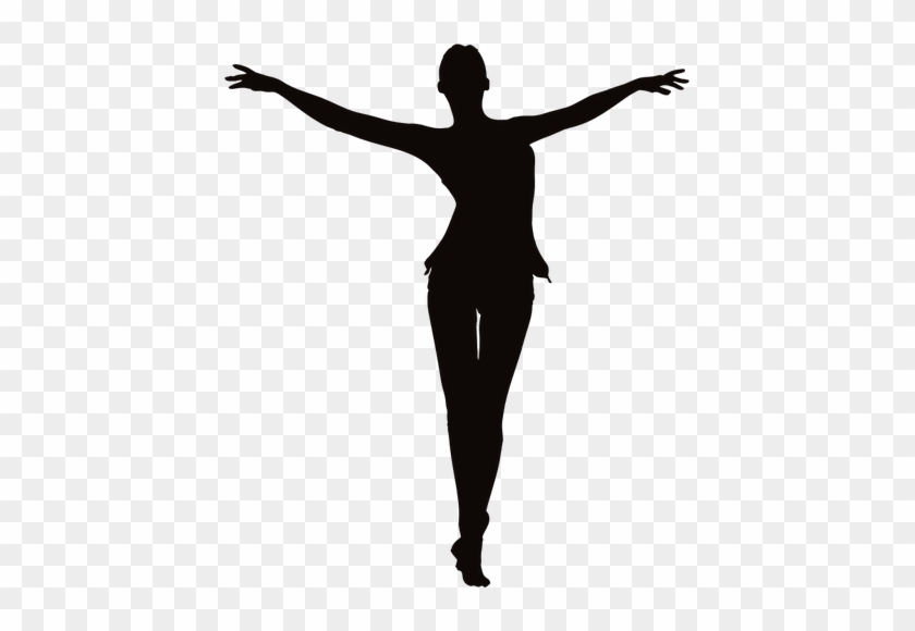 Girl Ballerina Silhouette At - Women Silhouette Arms Outstretched #1399117