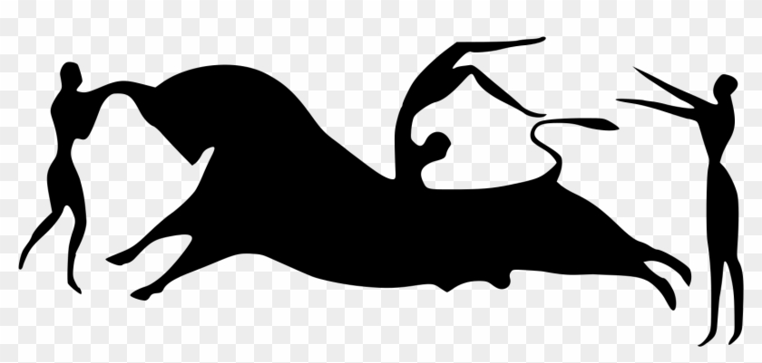 Minoan Bull Leaping - Minoan Clipart Png #1399320