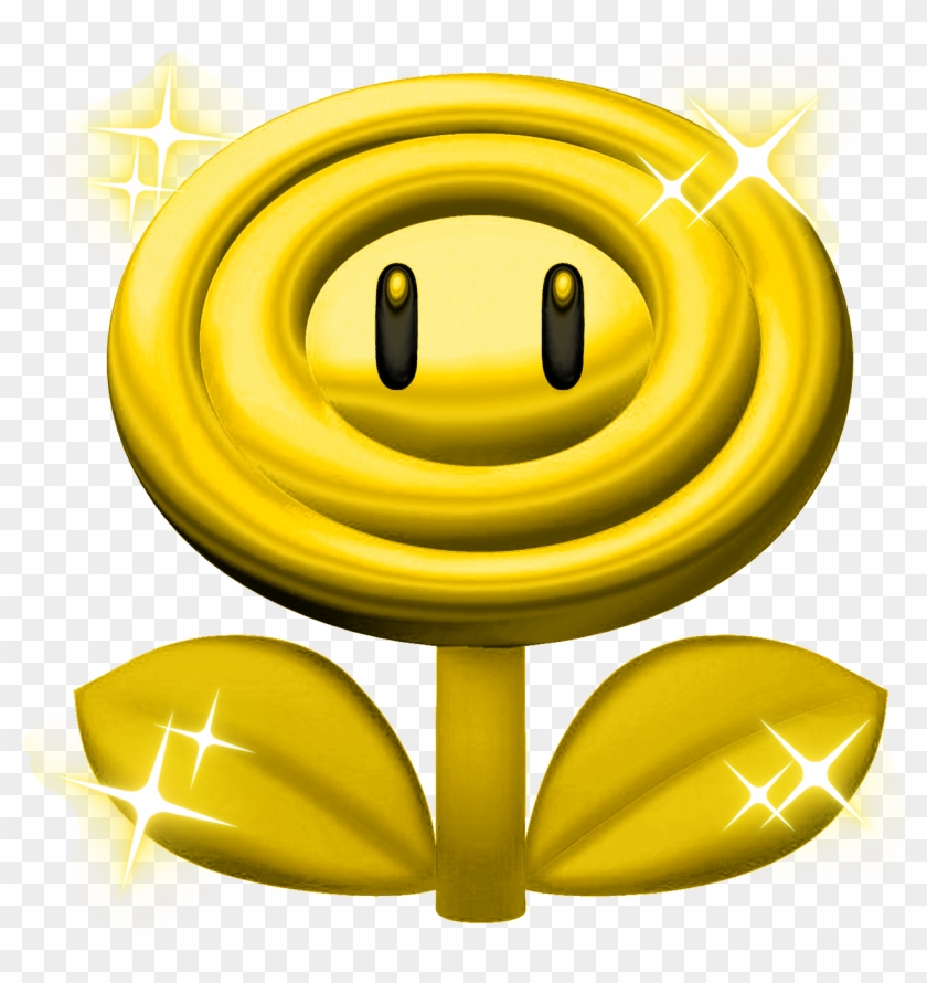 Kinds Of Power Ups Happy Flowers, Gold Flowers, Mario - Super Mario Plaatjes #1399642