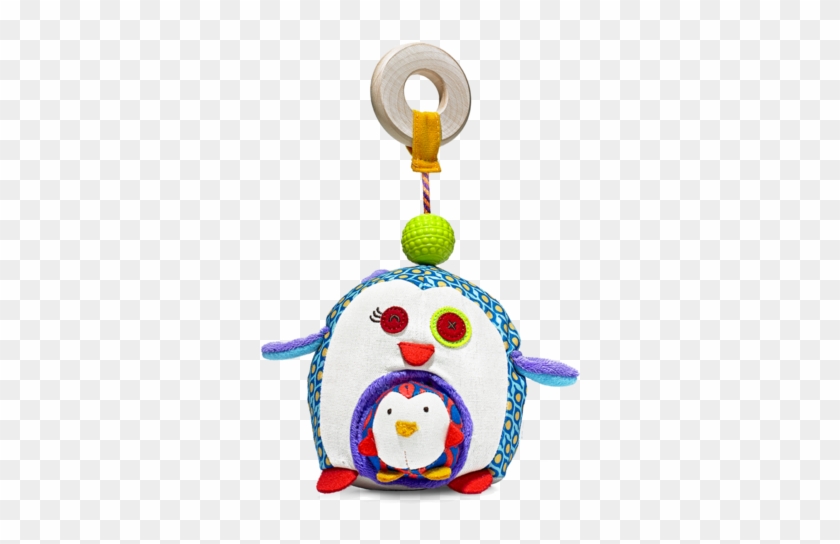 Baby Penguin Whee Plush Rattle By B - Toy #1399663