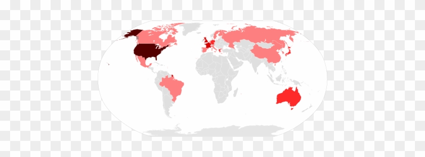 This Image Rendered As Png In Other Widths - Visited Countries Map Maker #1400415