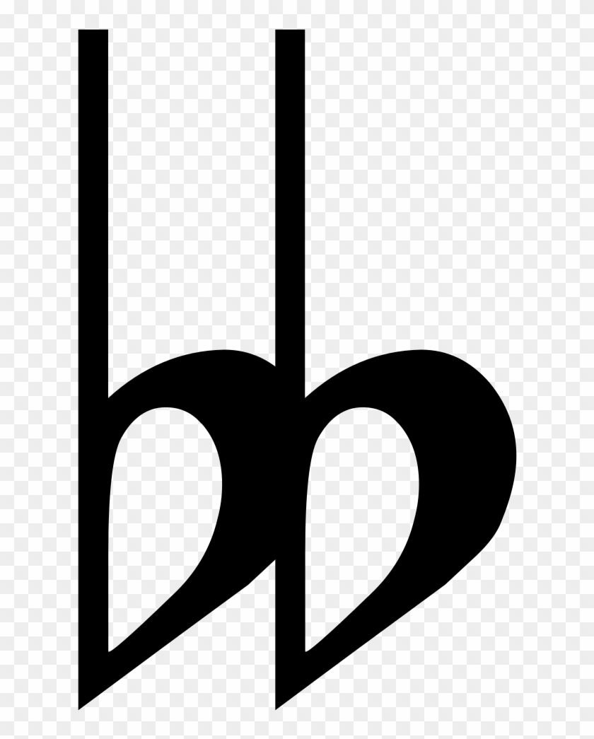 As I Indicated In My Comment Which The Op Acknowledged - Double Flat Symbol #1401284