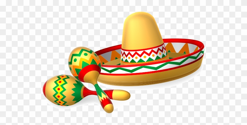 Maracas Png Сомбреро Png - Sombrero And Maracas #1401586