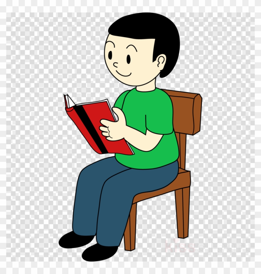 Boy Sitting On Chair Clipart Sitting Clip Art - Sat On A Chair #1401949