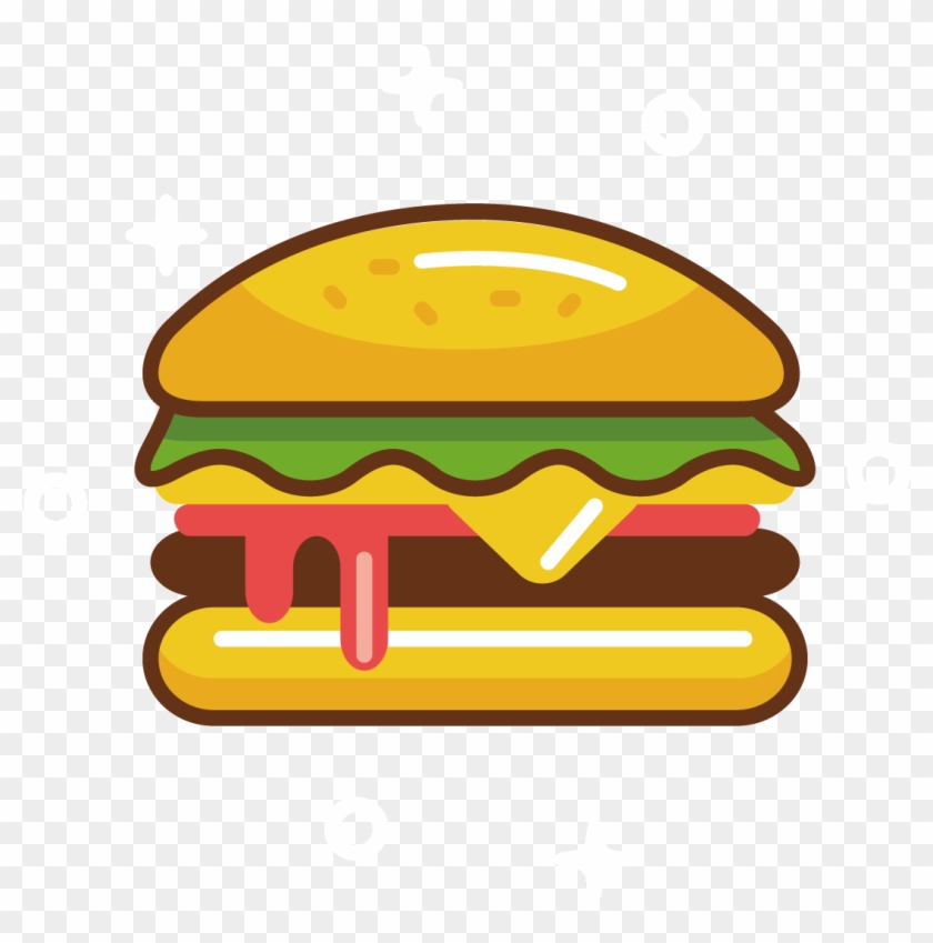 Cheeseburger Clipart Clipart Candy Junk Food Clipart - Hamburguesas Animados En Png #1401983