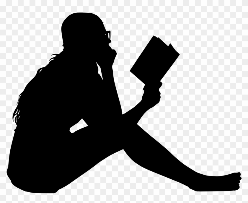 Vignettes By Luke, Mary Catelli And 'nother Mike And - Woman Reading Silhouette Png #1403420