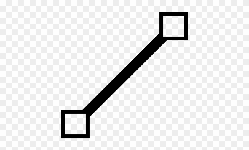 Vector Path Line Icon - Black Line Vector Png #1405172