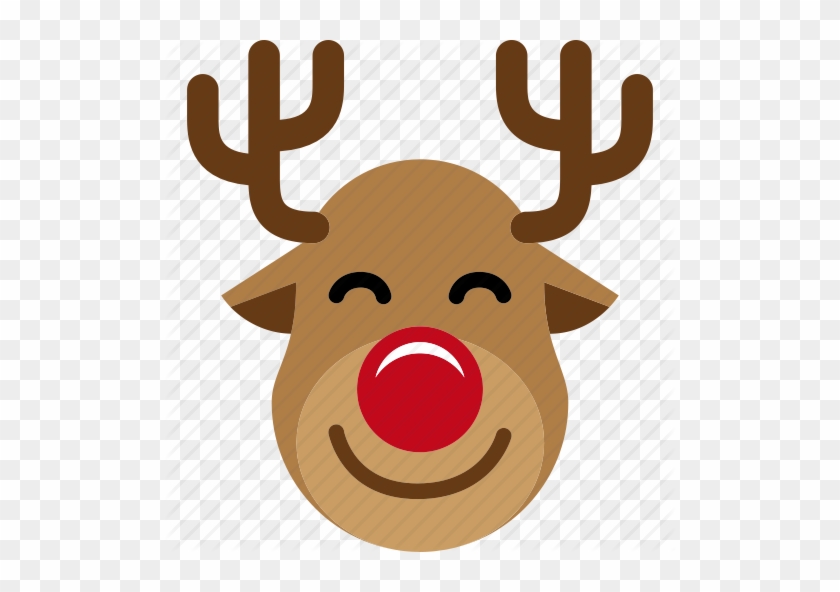Christmas Reindeer Clipart Reindeer Santa Claus Clip - Christmas Reindeer Icon #1405280